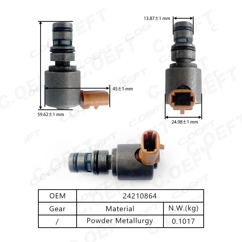 Auto Transmission Solenoid Valve 24210864 152-0241 Rebuild Gear Boxes Parts for Buick 4L30E/4L80E