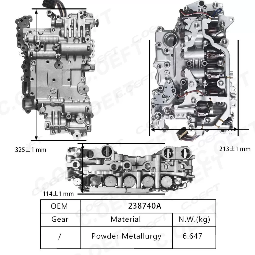 Remanufactured Auto Parts Gearbox Valve Body 238740A for Mazda