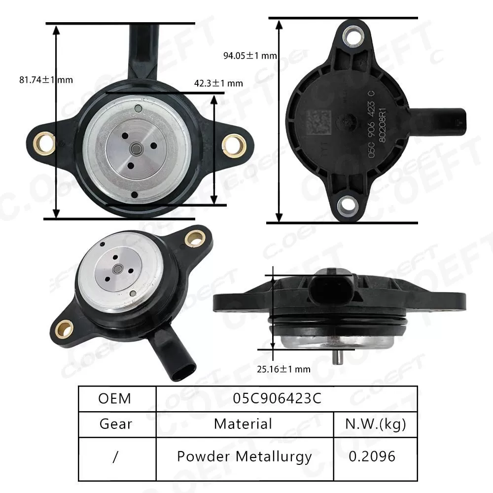 Remanufactured High Quality Camshaft Timing Actuator Solenoid Camshaft Adjuster Magnet 05C906423C for Volkswagen