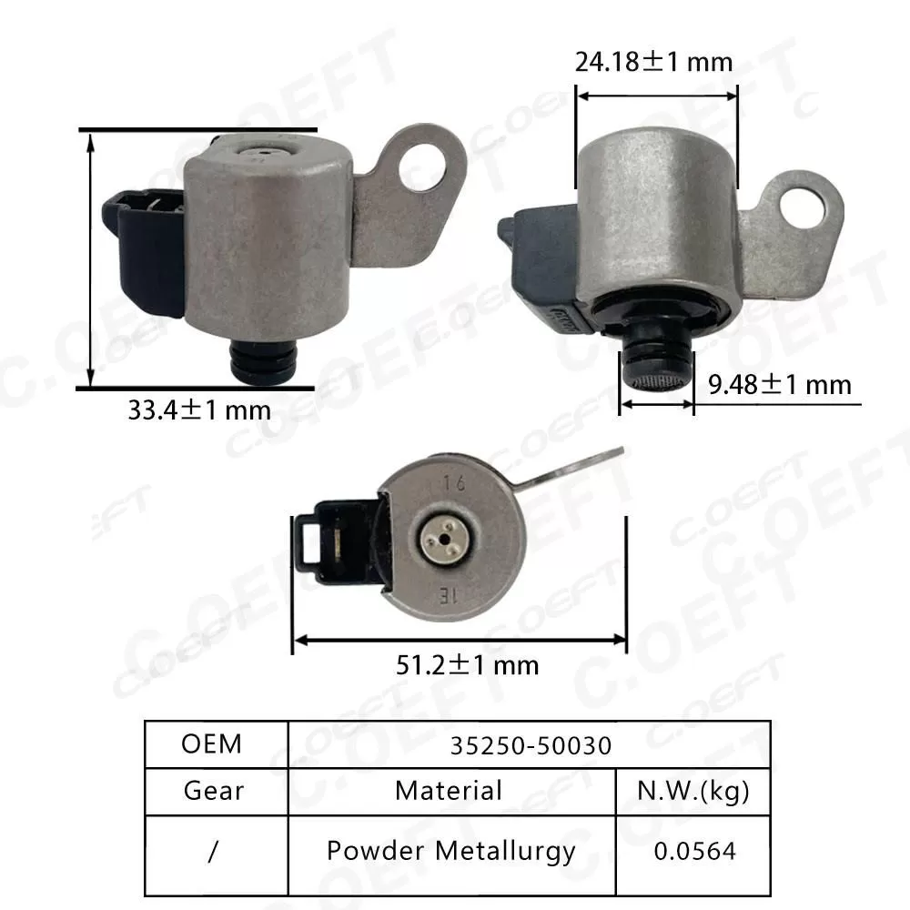 For Toyota A343 A340 Gearbox Solenoid valve 35250-50030