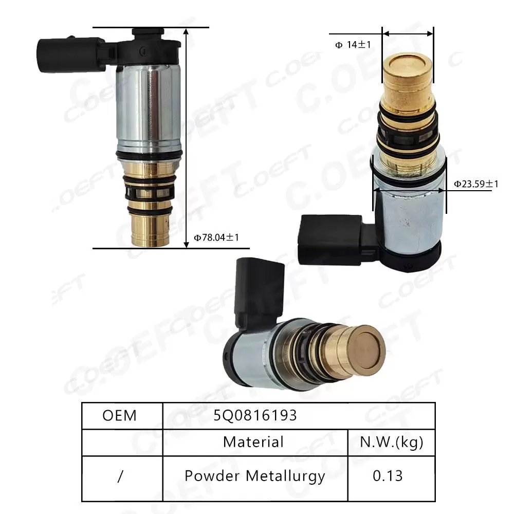 New High Quality Engine Oil Control VVT Valve Solenoid Valve Oil Control Variable Valve 5Q0816193 for vw