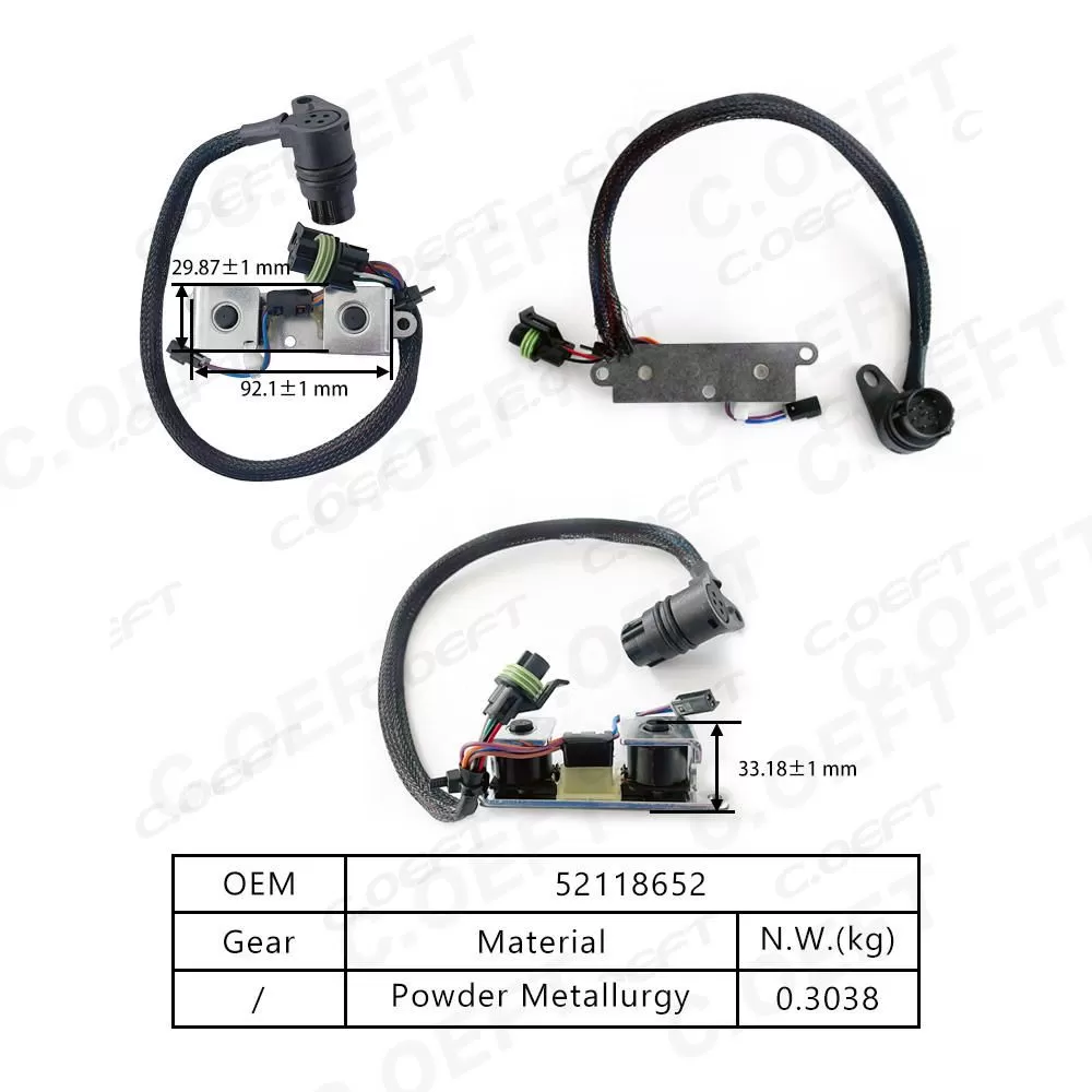 New Auto Parts Transmission Harness Solenoid Valve 52118652 152-0266 for Dodge 42RE Gear Boxes