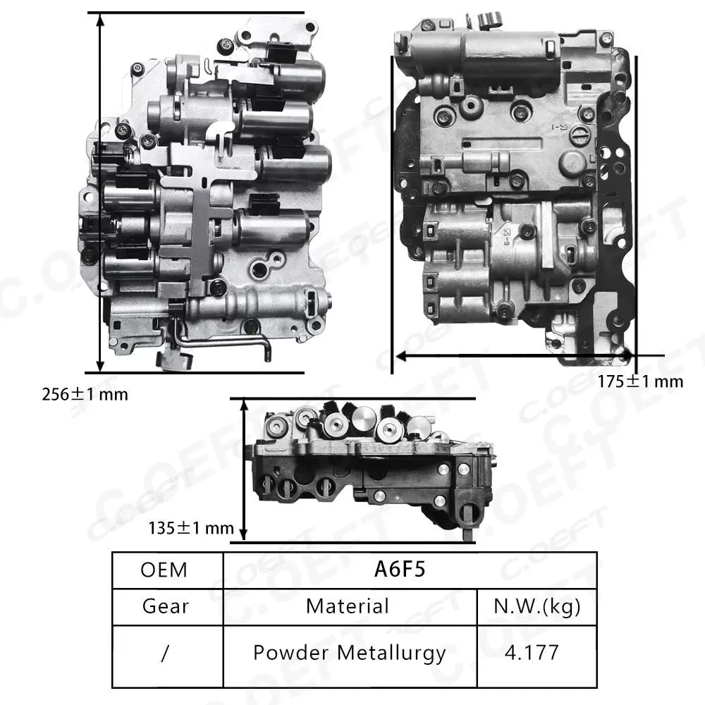 Refabrication Auto Parts Transmission Valve Body Assembly A6F5 for Dongan 6AT