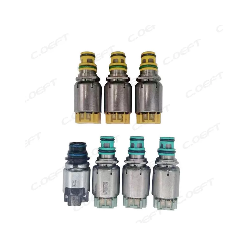 Refabrication High Quality Gearbox Valve Kit Transmission Shift Solenoid Transmission Valve 7PCS/SET New 6T45E for Buick