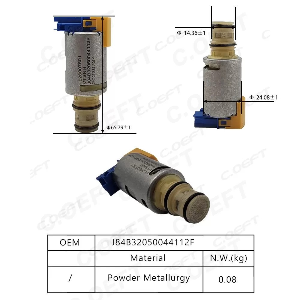 For BYD Transmission Control Solenoid Valve J84B32050044112F
