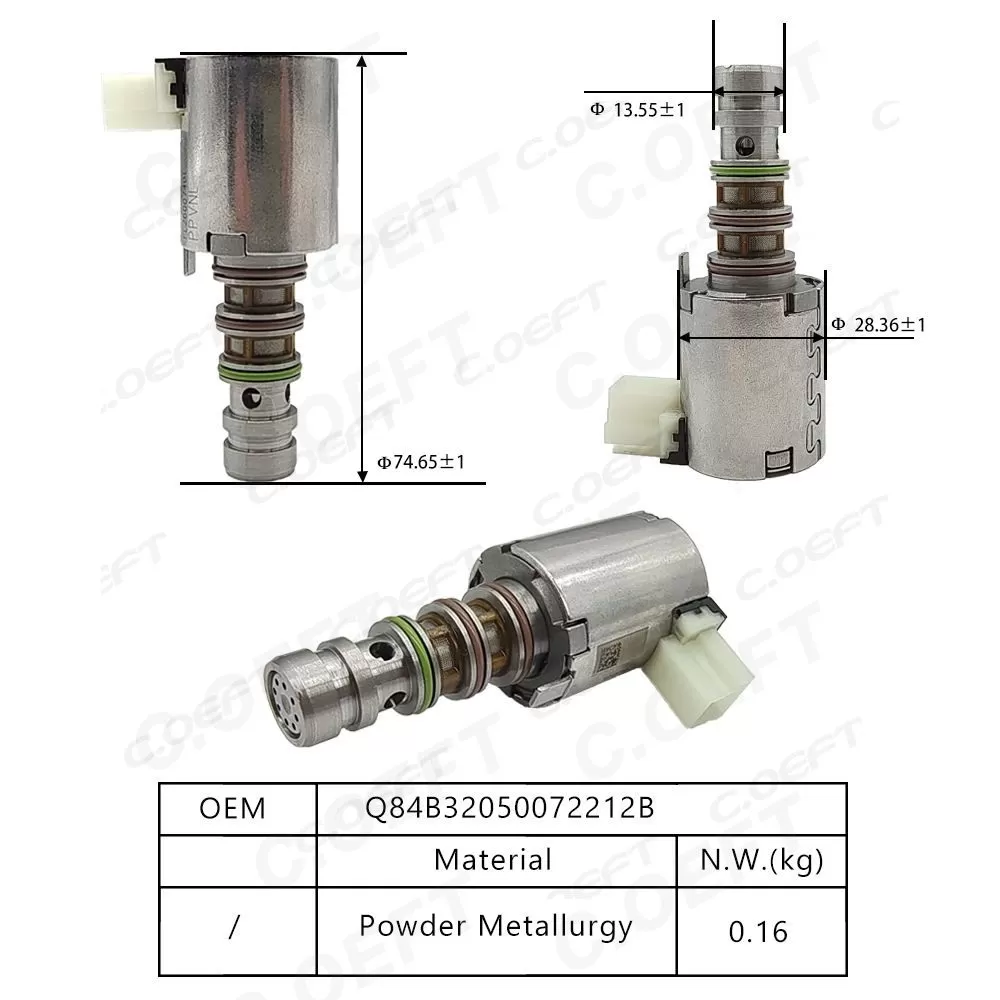 For BYD DMI Transmission Solenoid Valve Q84B32050072212B