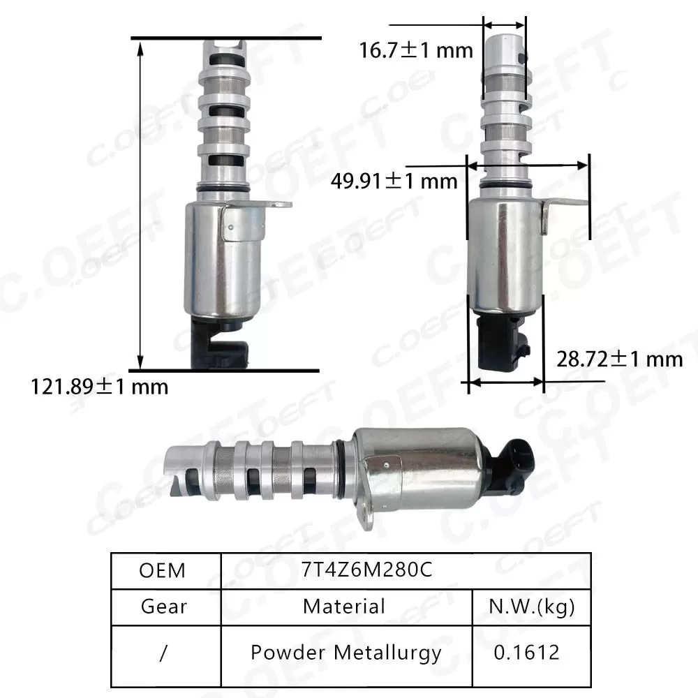 For Ford Vehicles New Factory Wholesale Variable Valve Timing Solenoid 7T4Z6M280C Engine Oil Control