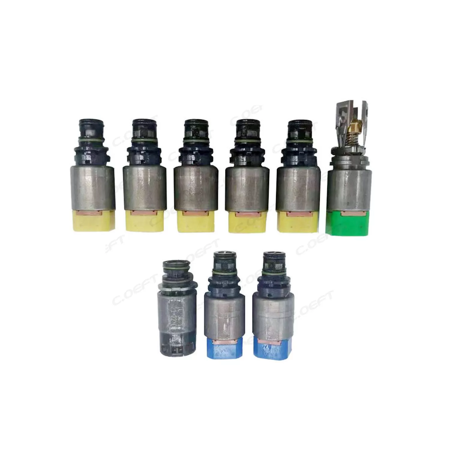 Remanufactured High Quality Transmission Solenoid Set Gearbox Valve Kit 8HP65 9PCS/SET for BMW