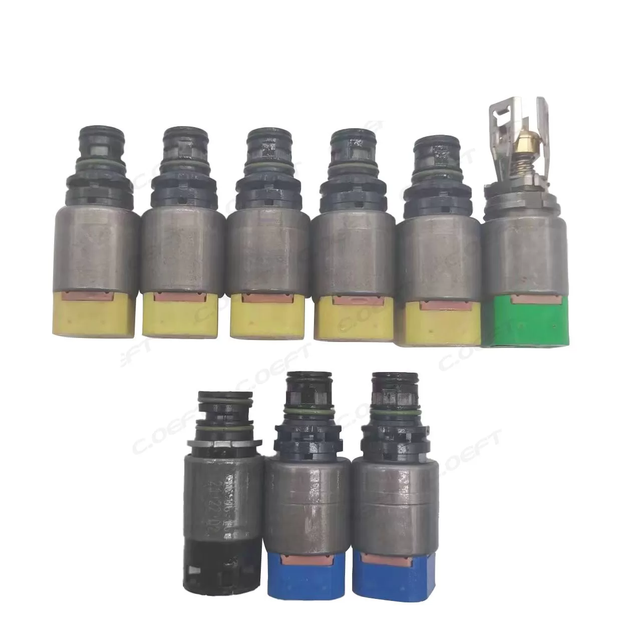 Remanufactured High Quality Transmission Solenoid Set Gearbox Valve Kit 8HP65 9PCS/SET for BMW