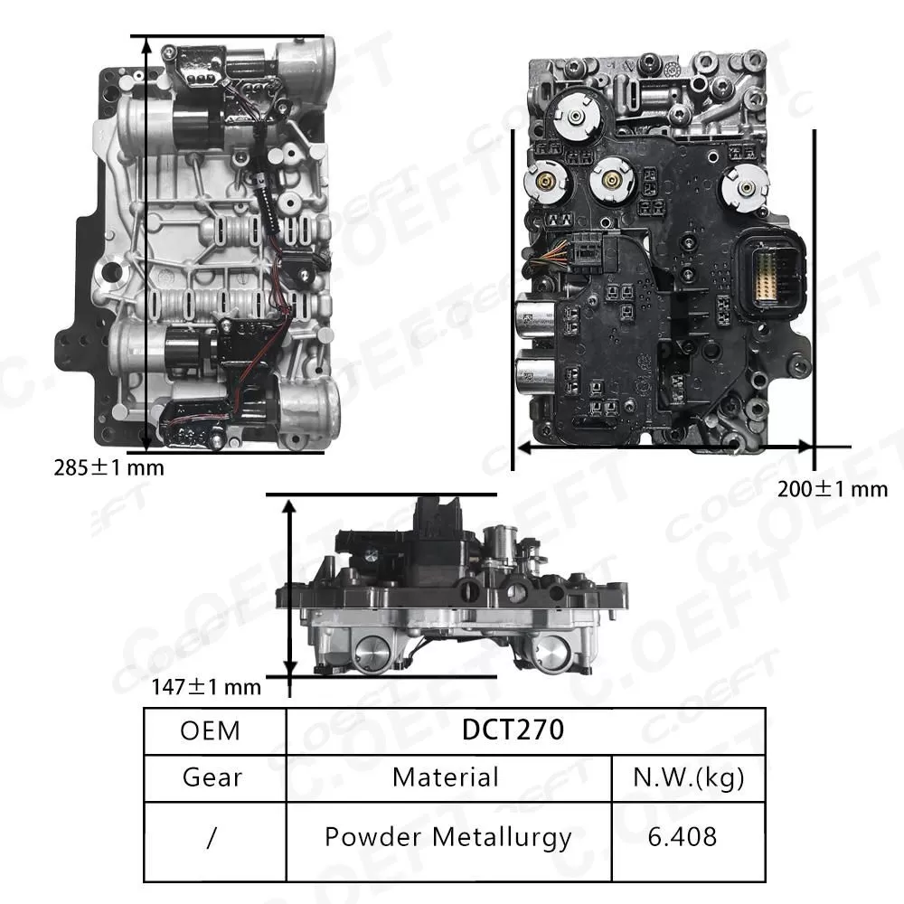 Remanufactured Auto Parts Gearbox Valve Body DCT270 for Changan Automobile