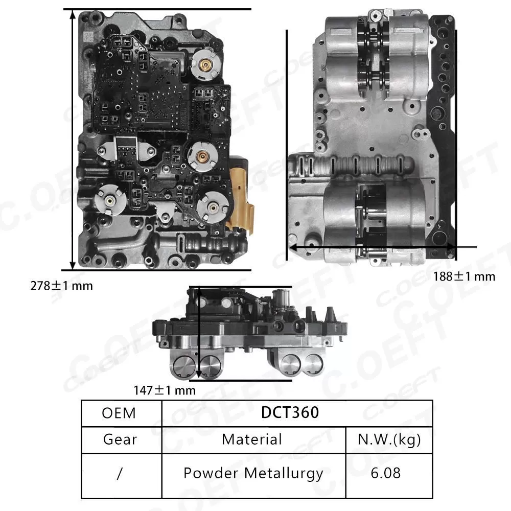 Remanufactured High Quality Gearbox Valve Body DCT360 for Wuling Baojun