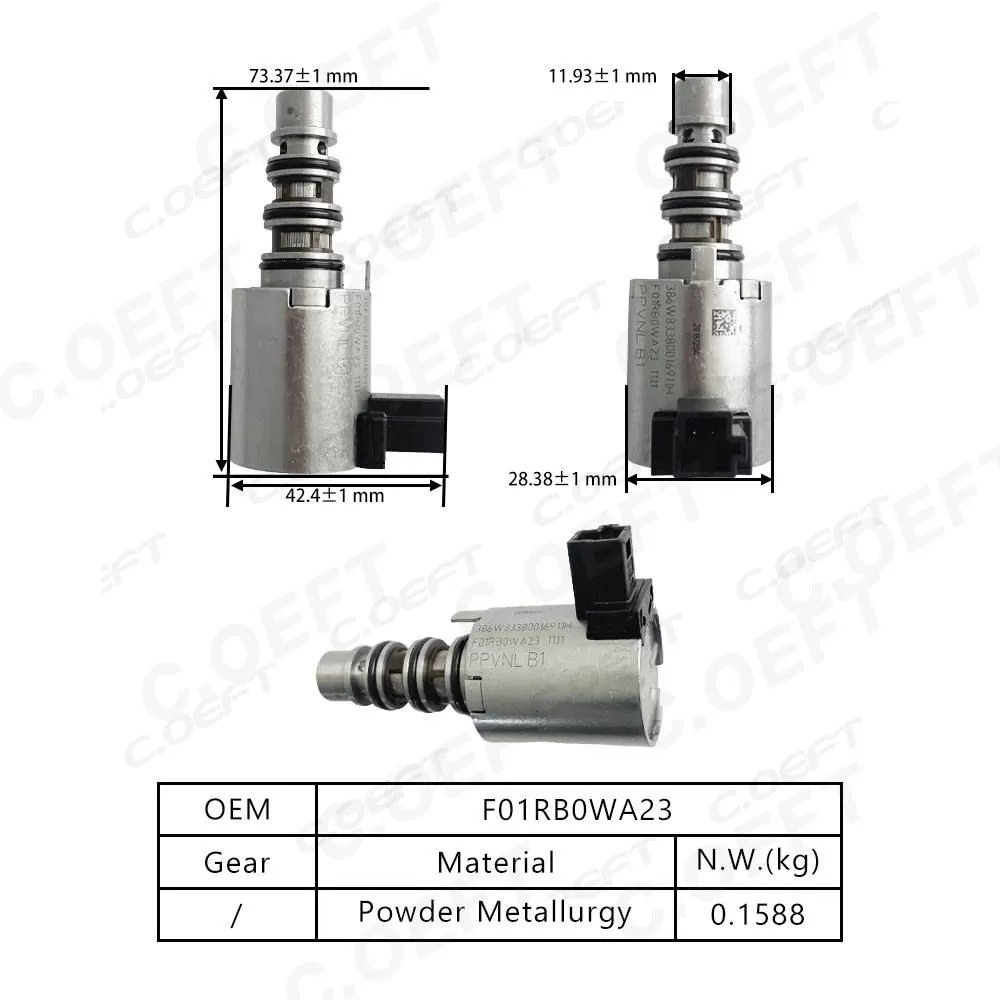 High Quality F01RB0WA23 Transmission Solenoid Valve for Geely Xingyue 7DCT380 Refabricated Gear Boxes Product