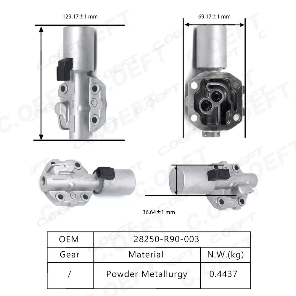 Refabricated Factory Wholesale Solenoid Valve Transmission Valve Transmission Solenoid Valve 28250-R90-003 forHonda