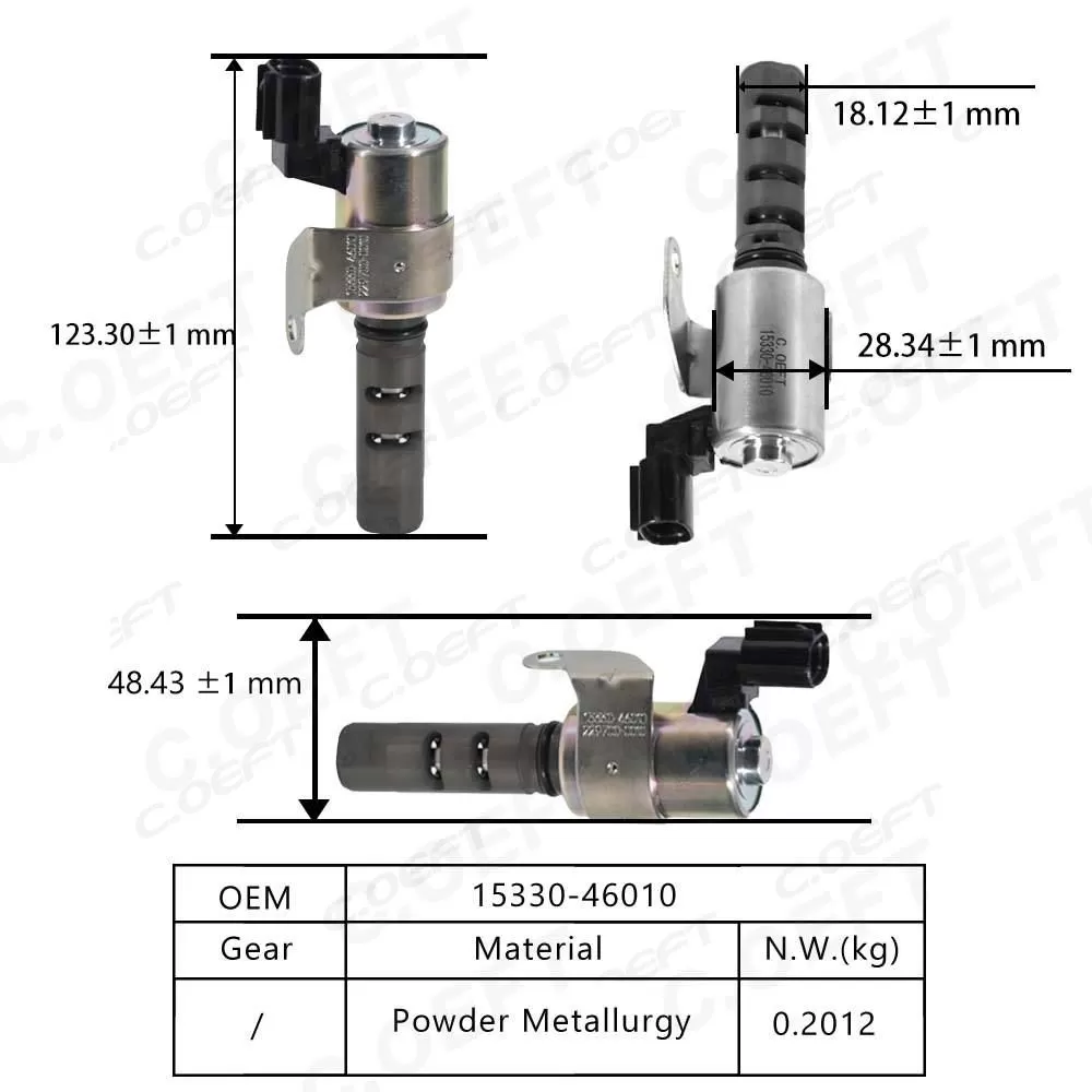 For Lexus New Factory Wholesale Solenoid Valve Oil Control Variable Valve 15330-46010