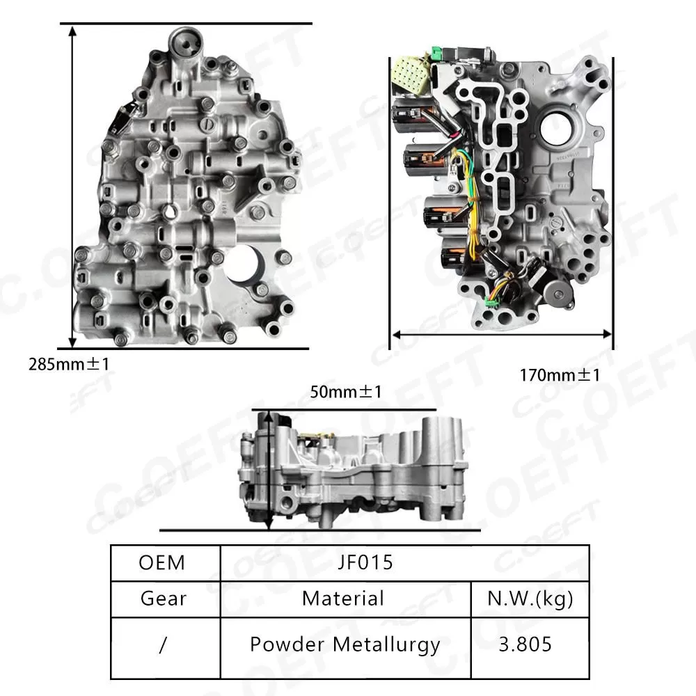 Refabricated High Quality Transmission Valve Body Assembly JF015 JF015E for the Nissan X-Trail