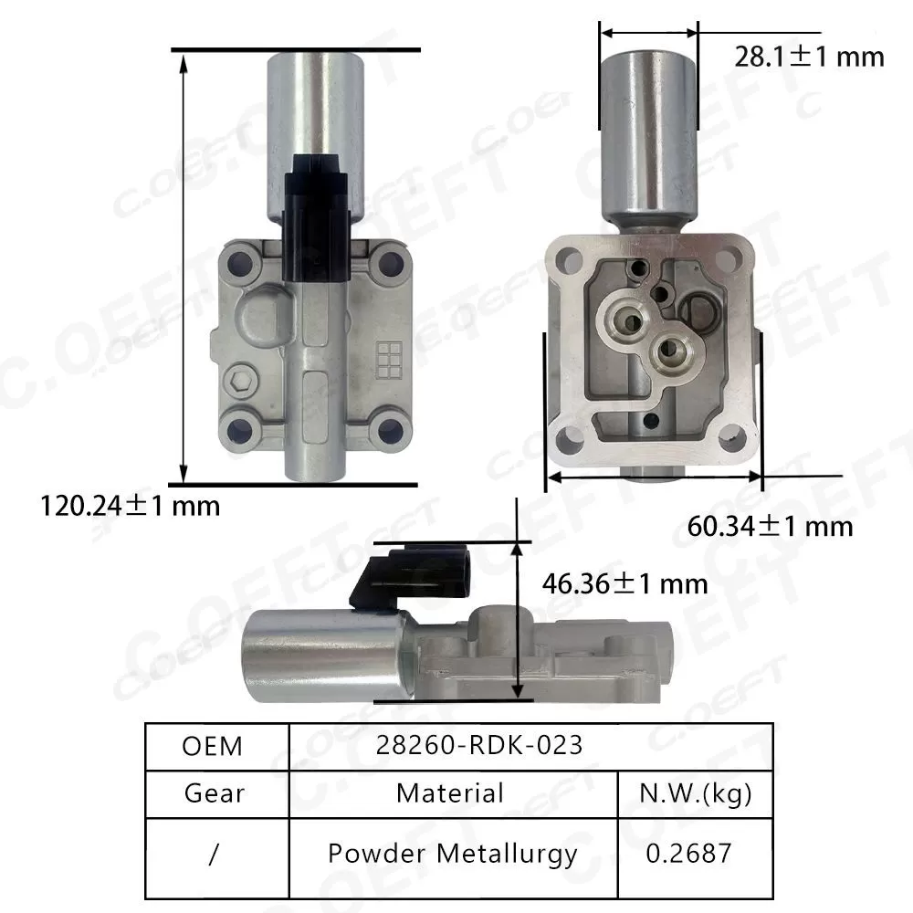 Refabricated Factory Wholesale Transmission Solenoid Valve 28260-RDK-023 for Honda Acura