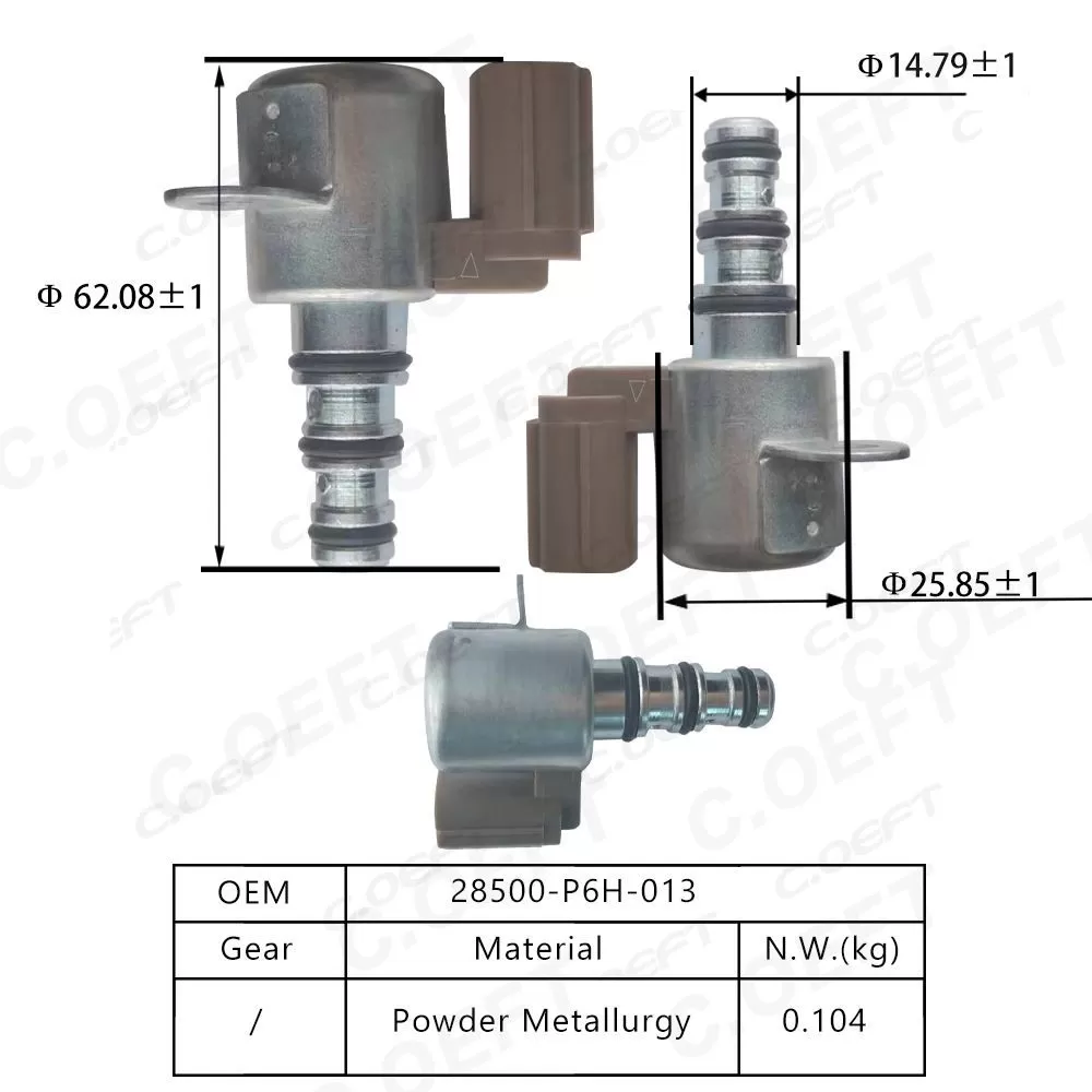 Rebuild Factory Wholesale Transmission Shift Solenoid Transmission Parts Transmission Valve 28500-P6H-013 for Honda Accord Acura
