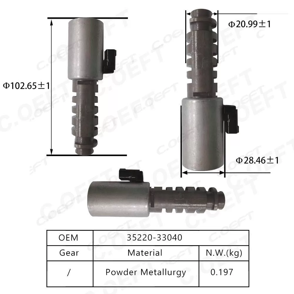 Refabricated High Quality Transmission Valve Body Solenoid Fits Transmission Shift Solenoid 35220-33040 for Toyota