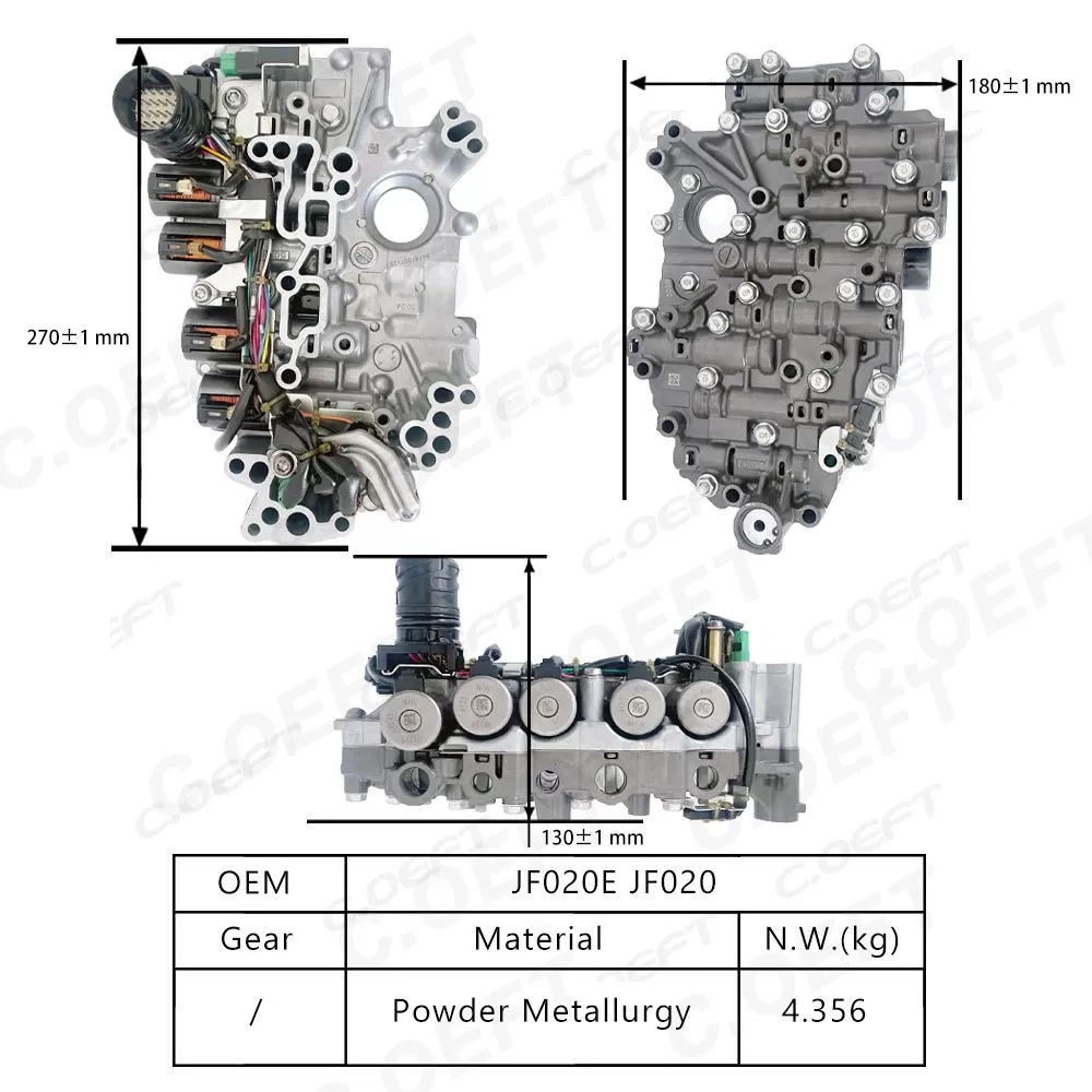 Wholesale JF020E JF020 Transmission Valve Body Assembly From Refabrication Factory Gear Boxes for Nissan Vehicles