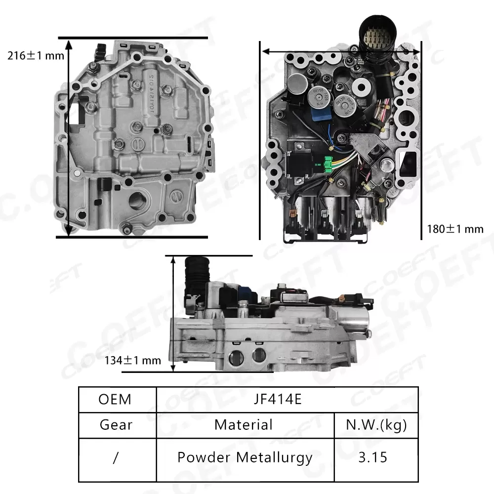 Remanufactured High Quality Transmission Valve Body JF414E for Nissan Tiida 2013-2016