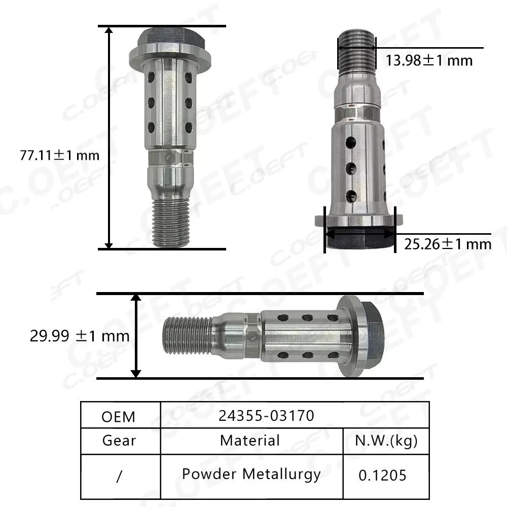 For Hyundai Elantra New Engine Parts High Quality 24355-03170 Camshaft Adjuster Control Solenoid Valve