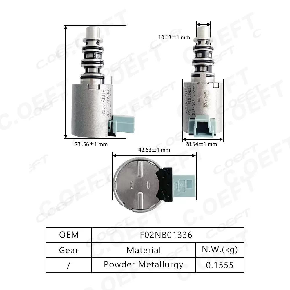 High Quality F02NB01336 Refabricated Transmission Solenoid Valve for Roewe Gear Boxes Product