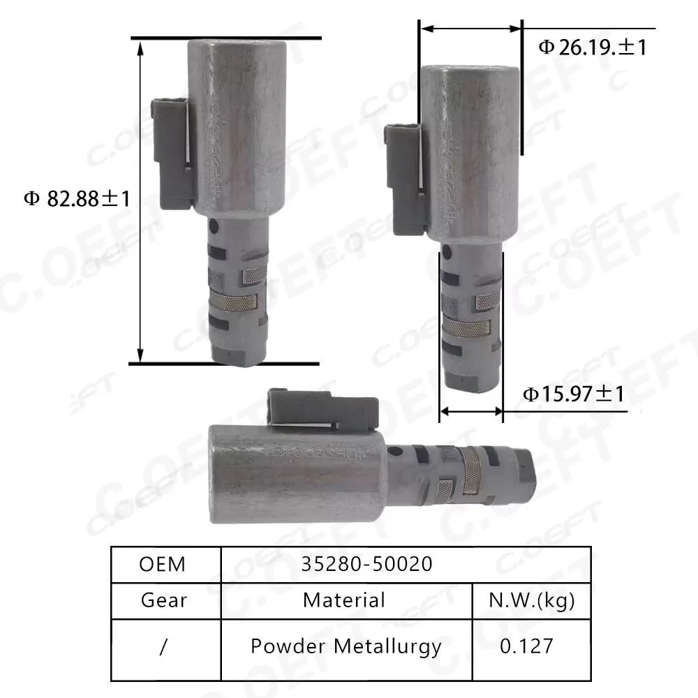 Refabricated Factory Wholesale Solenoid Valve Automatic Transmission Solenoid 35280-50020 for Toyota Lexus