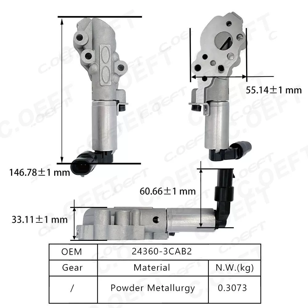 For Korean Vehicles New Auto Parts Engine Oil Control Variable Valve Timing VVT Solenoid Oil Control Valve 24360-3CAB2