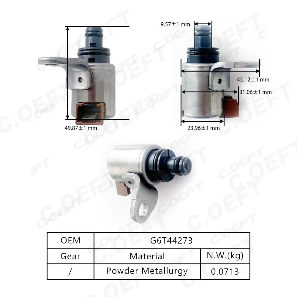 Refabrication High Quality Transmission Solenoid Valve G6T44273 for Volkswagen Land Rover Jaguar and Mazda JF506E