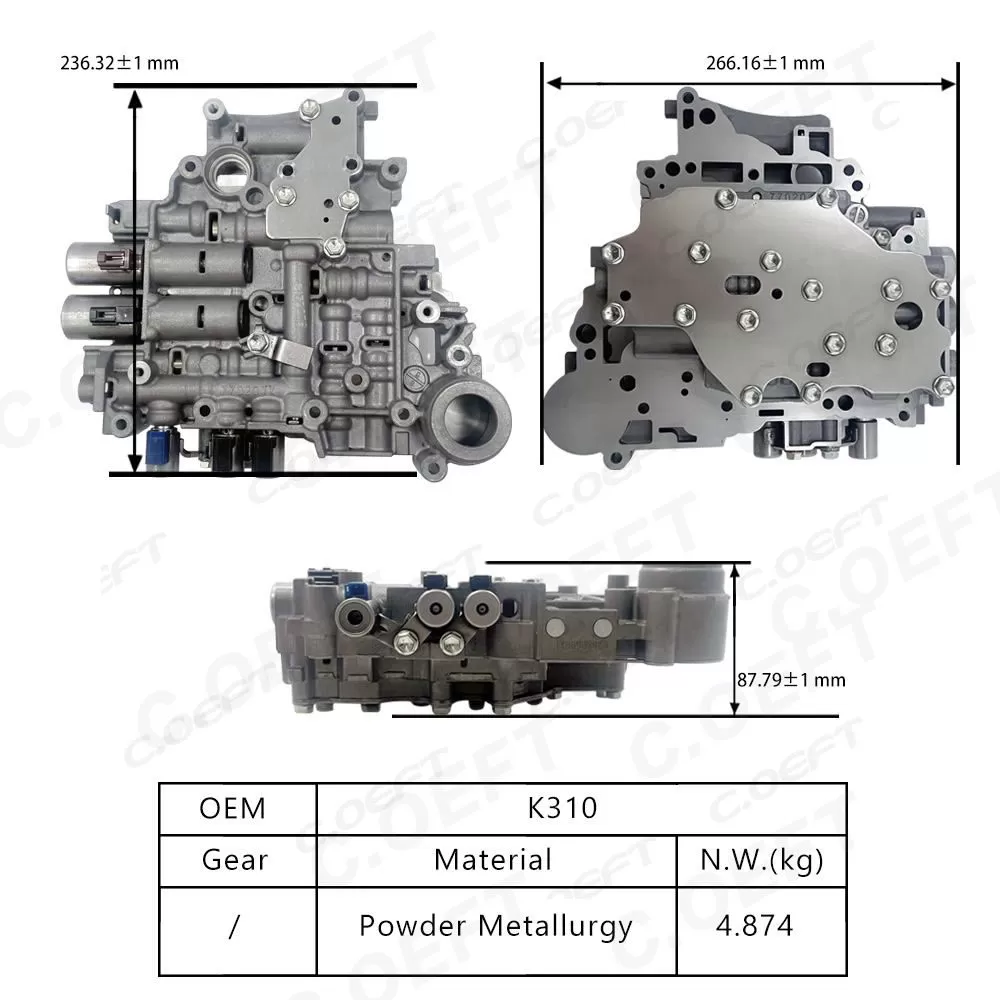 Refabricated High quality Transmission Valve Body Assembly K310 for Toyota Corolla