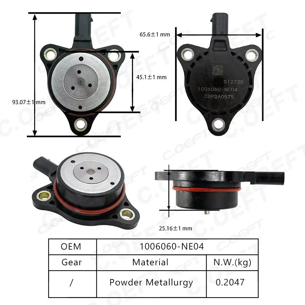 Remanufactured High Quality Camshaft Timing Actuator Solenoid 1006060-NE04 for the New Models of Great Wall