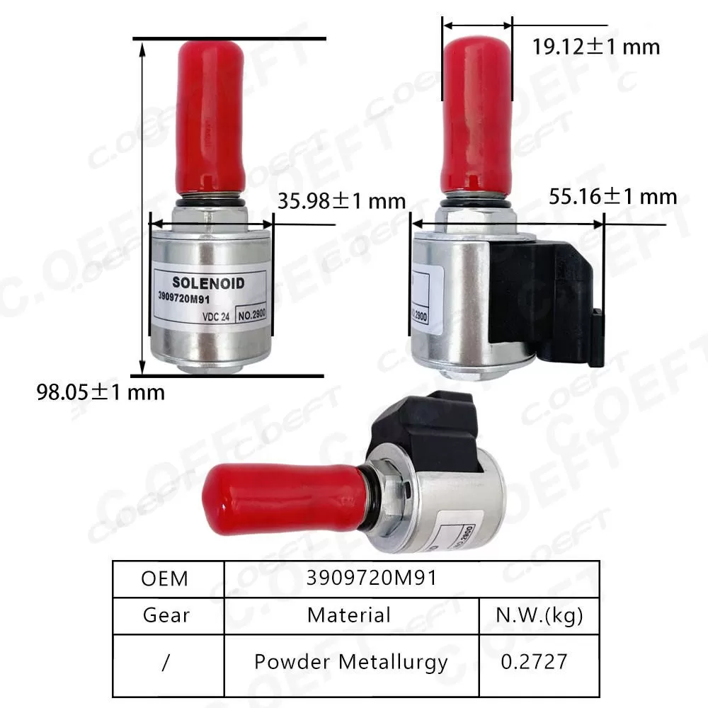 Factory Wholesale 3909720M91 Solenoid Valve 24V Hydraulic Pump Engine Parts