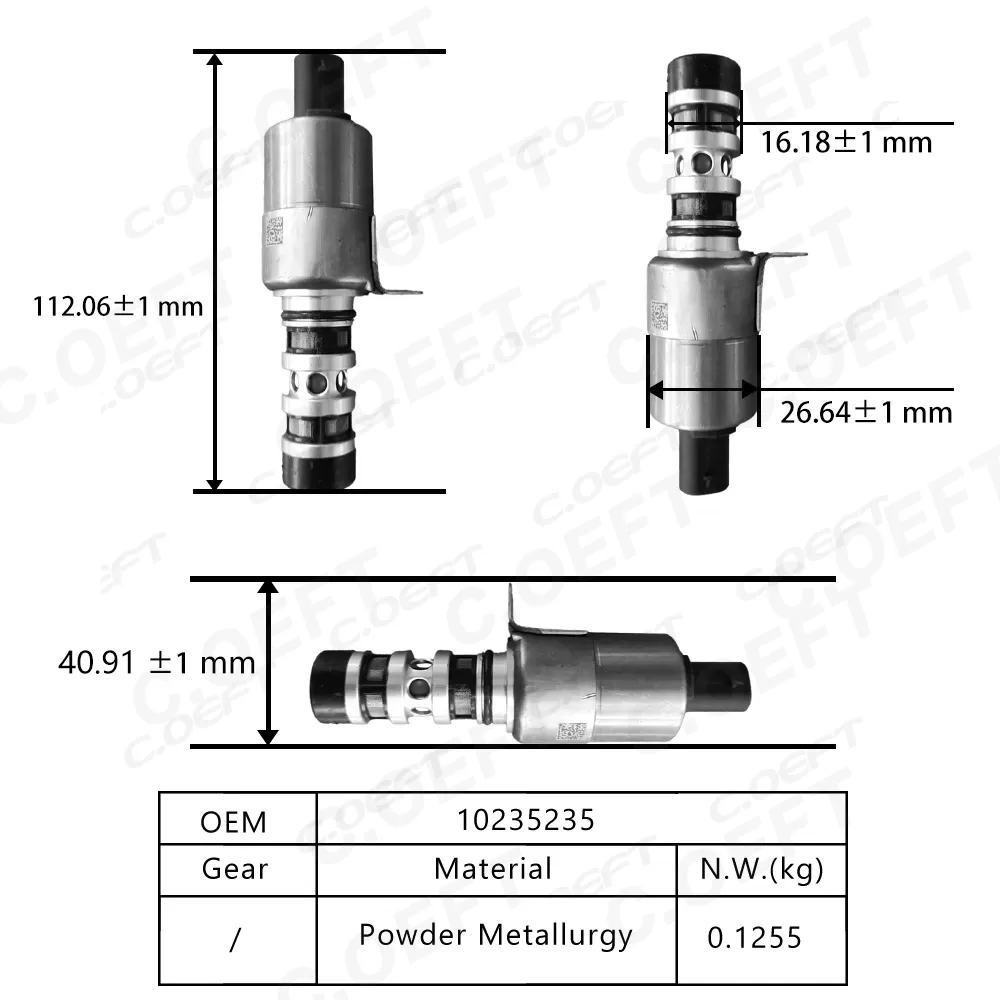 New Auto Parts Camshaft Position Actuator Solenoid Valve Oil Control Variable Valve 10235235 for Roewe