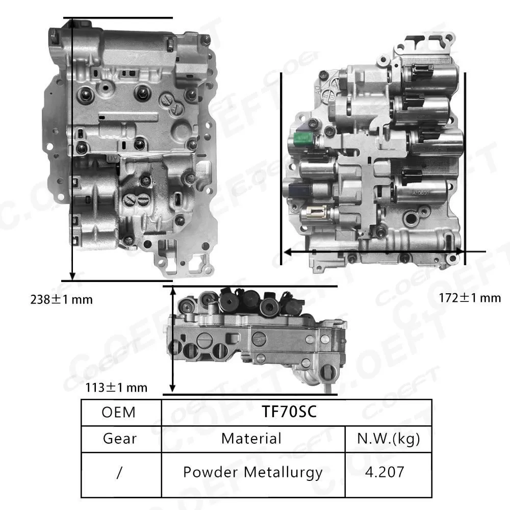 Rebuild High Quality Transmission Valve Body Assembly TF70SC for Buick Opel