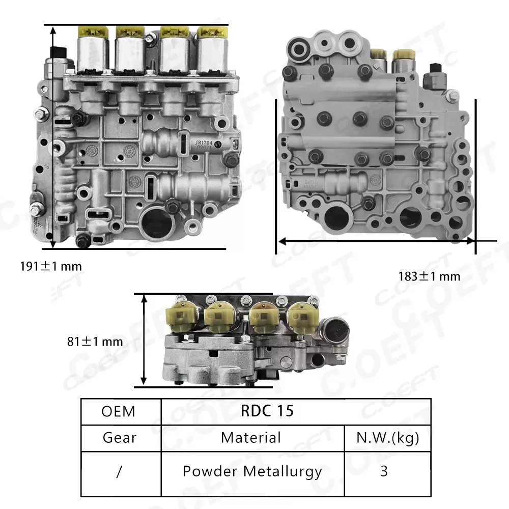 Remanufactured High Quality Transmission Valve Body RDC15 for Lifan Dongfeng
