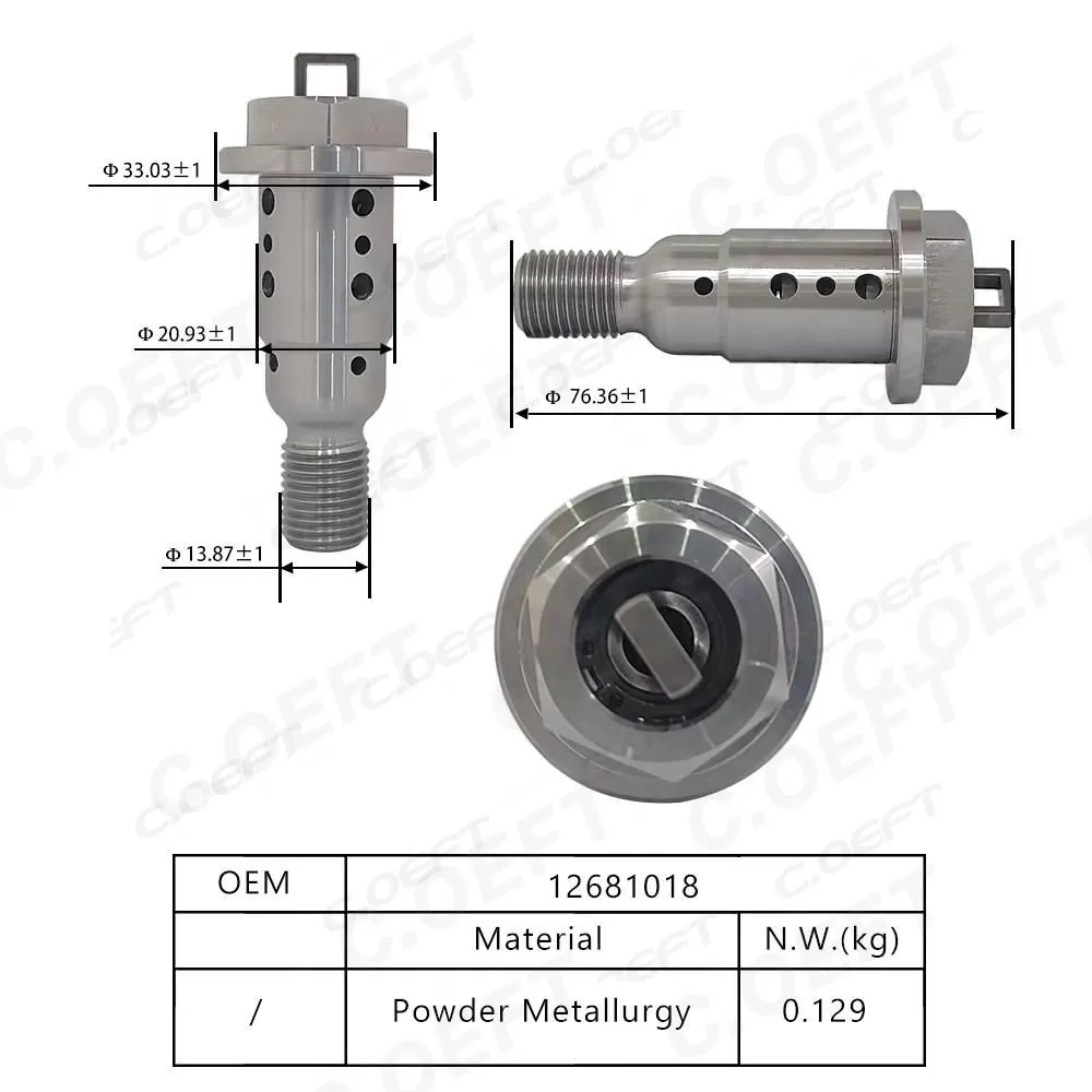 For GM Vehicle Engine Parts Automatic Engine Timing Oil Control Central Valve 12681018 New