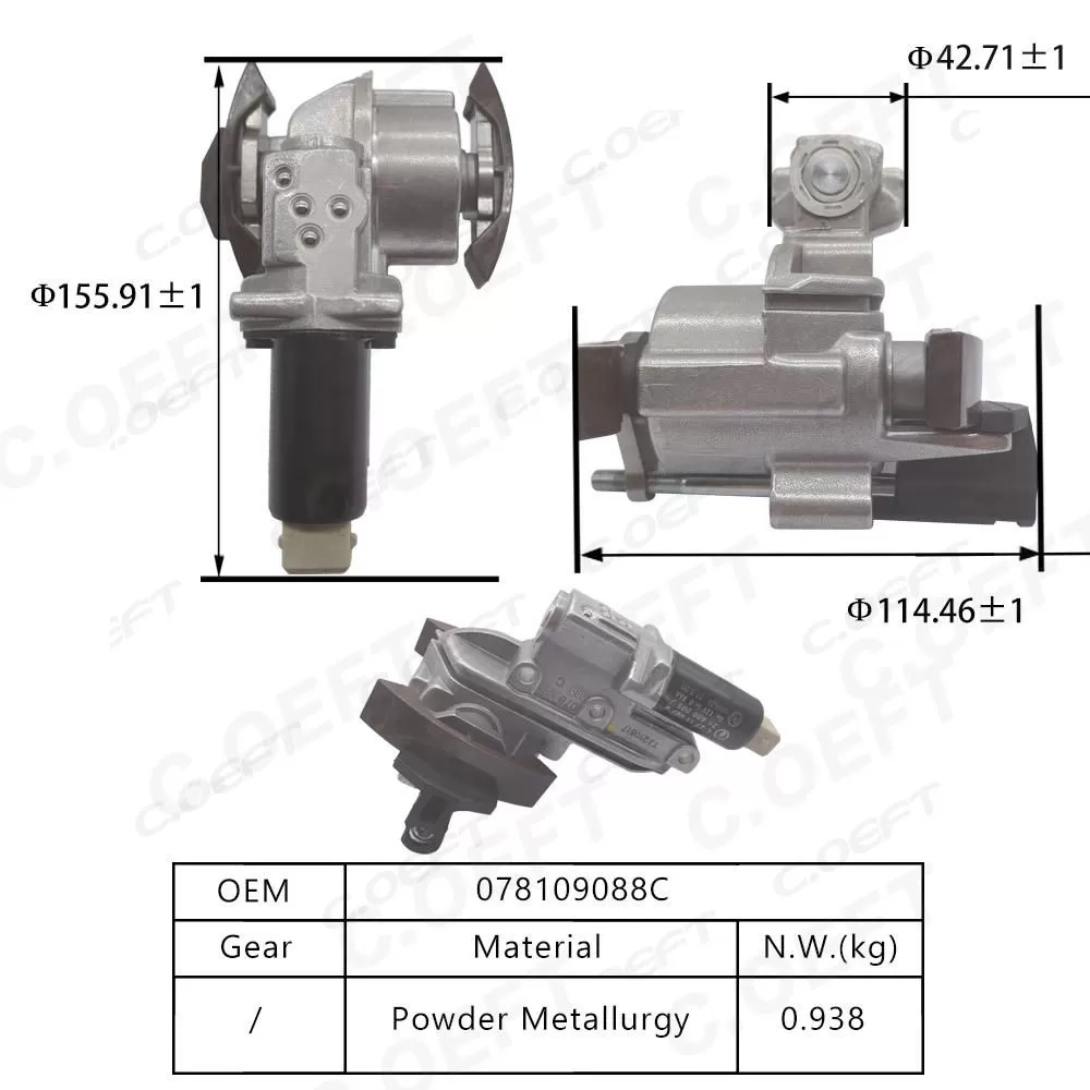 New Factory Wholesale Timing Chain Kit Timing Chain Set Tensioner 078109088C for Audi Volkswagen