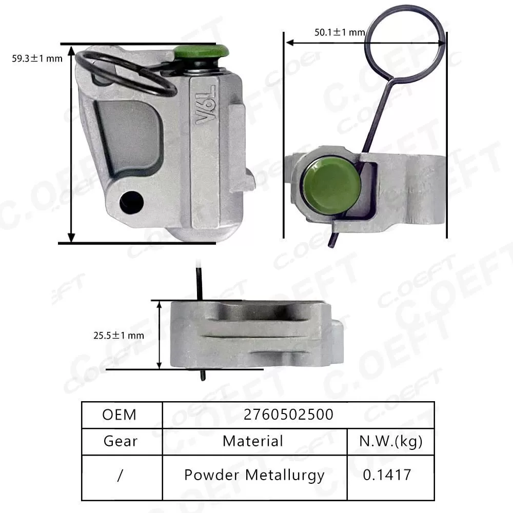 High Quality Timing Chain Kit Tensioner 2760502500 for Mercedes-Benz M276