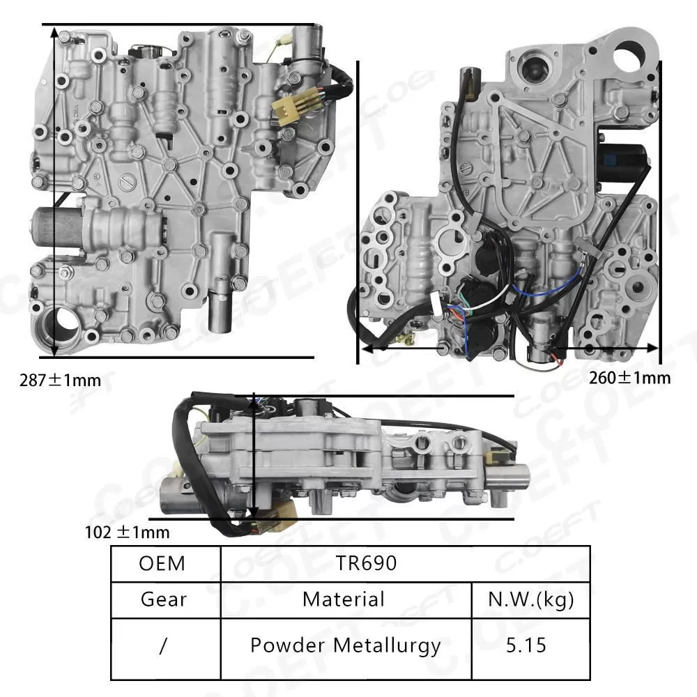 Remanufactured High Quality Transmission Valve Body TR690 for Subaru
