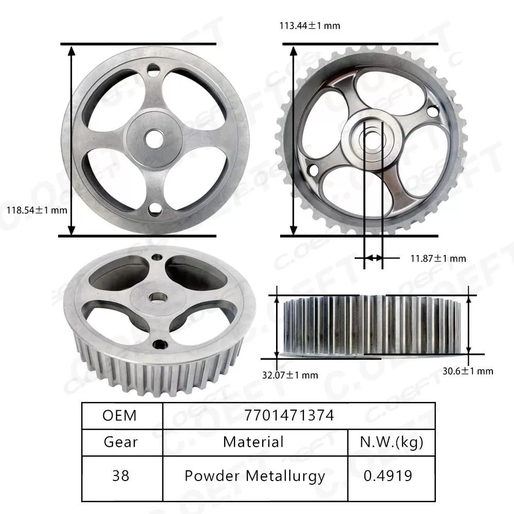 For Renault Timing Chain Kit 7701471374