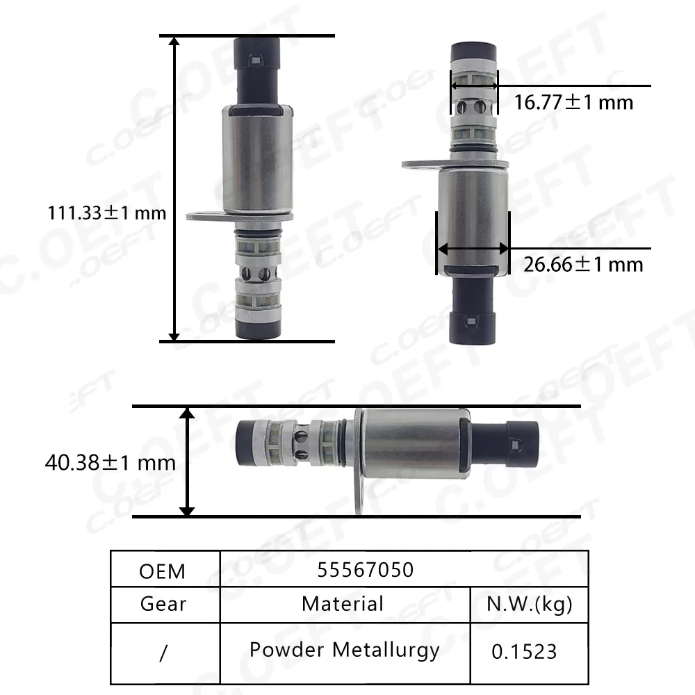 For Chevrolet Cruze and Aveo High Quality Camshaft Position Actuator Solenoid Valve Camshaft Adjuster Control Valve 55567050