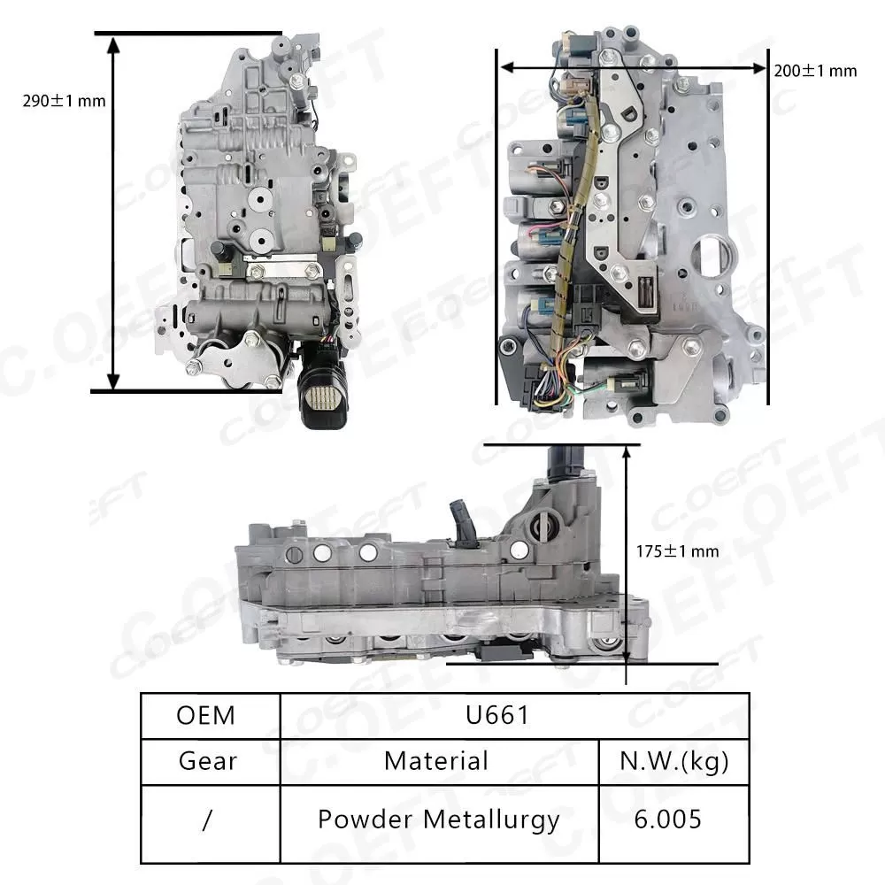 Wholesale Transmission Valve Body Assembly U661 From Refabrication Factory Gear Boxes for Toyota for Highlander