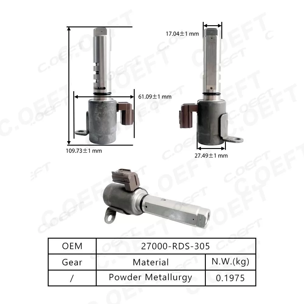 Refabricated High Quality Transmission Solenoid Valve 8DCT MDSA M4JA 27000-RDS-305 for Honda Acura ILX 2016-2019 2.4L