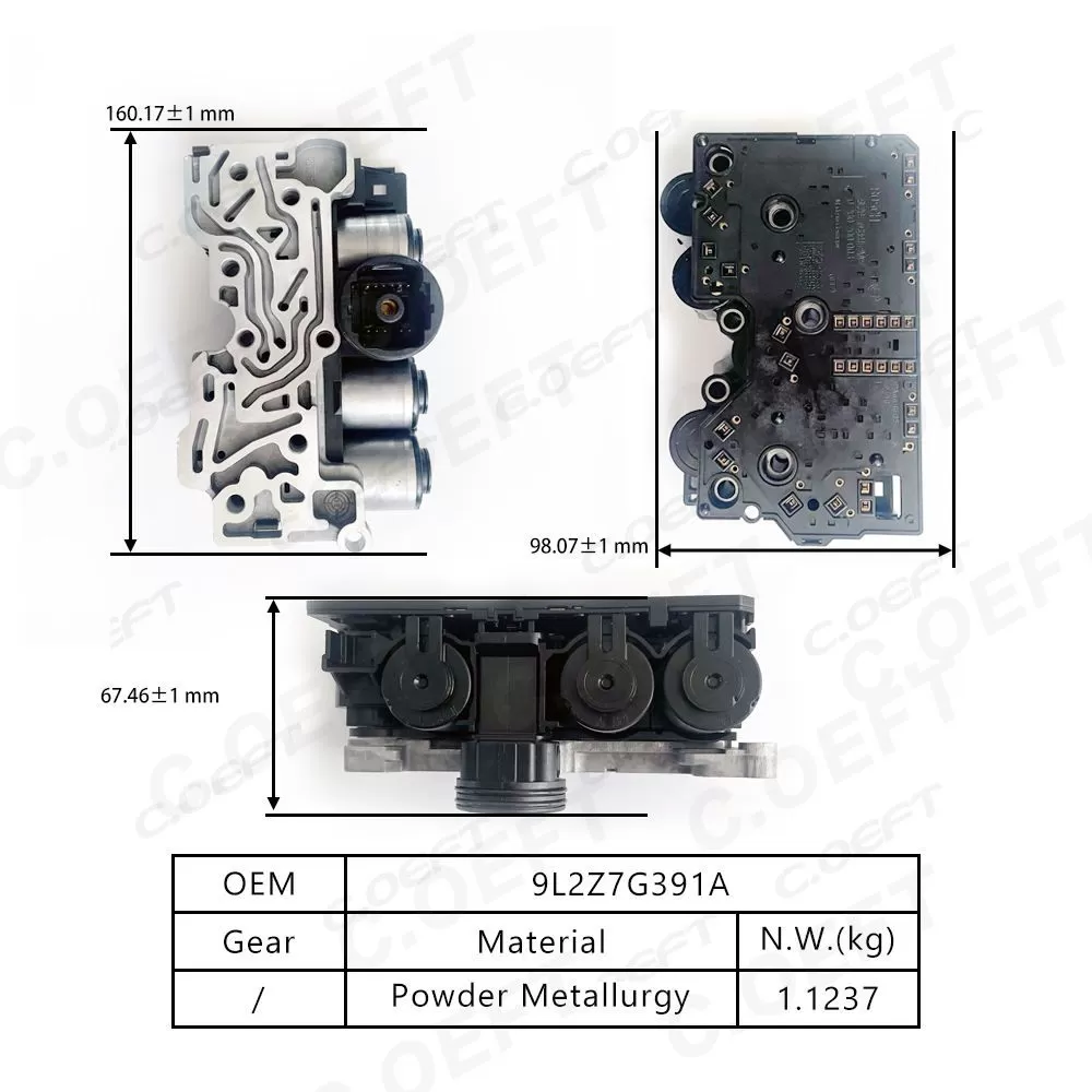 Refabricated Auto Parts Transmission Valve Body 9L2Z7G391A for Ford Lincoln Mercury 5R55S/5R55W