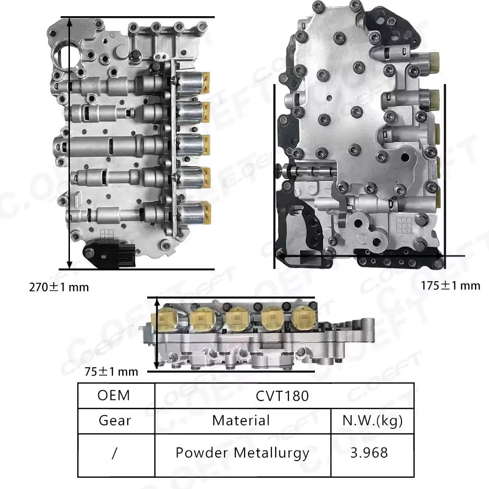 MG Rebuild Auto Parts CVT180 Transmission Valve Body for MG Vehicles