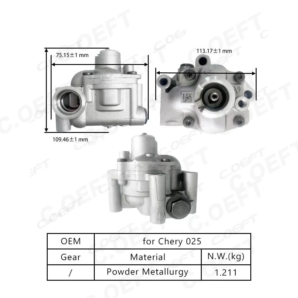 High Quality Refabricated 025 Transmission Oil Pump Specifically Designed for Chery Vehicles
