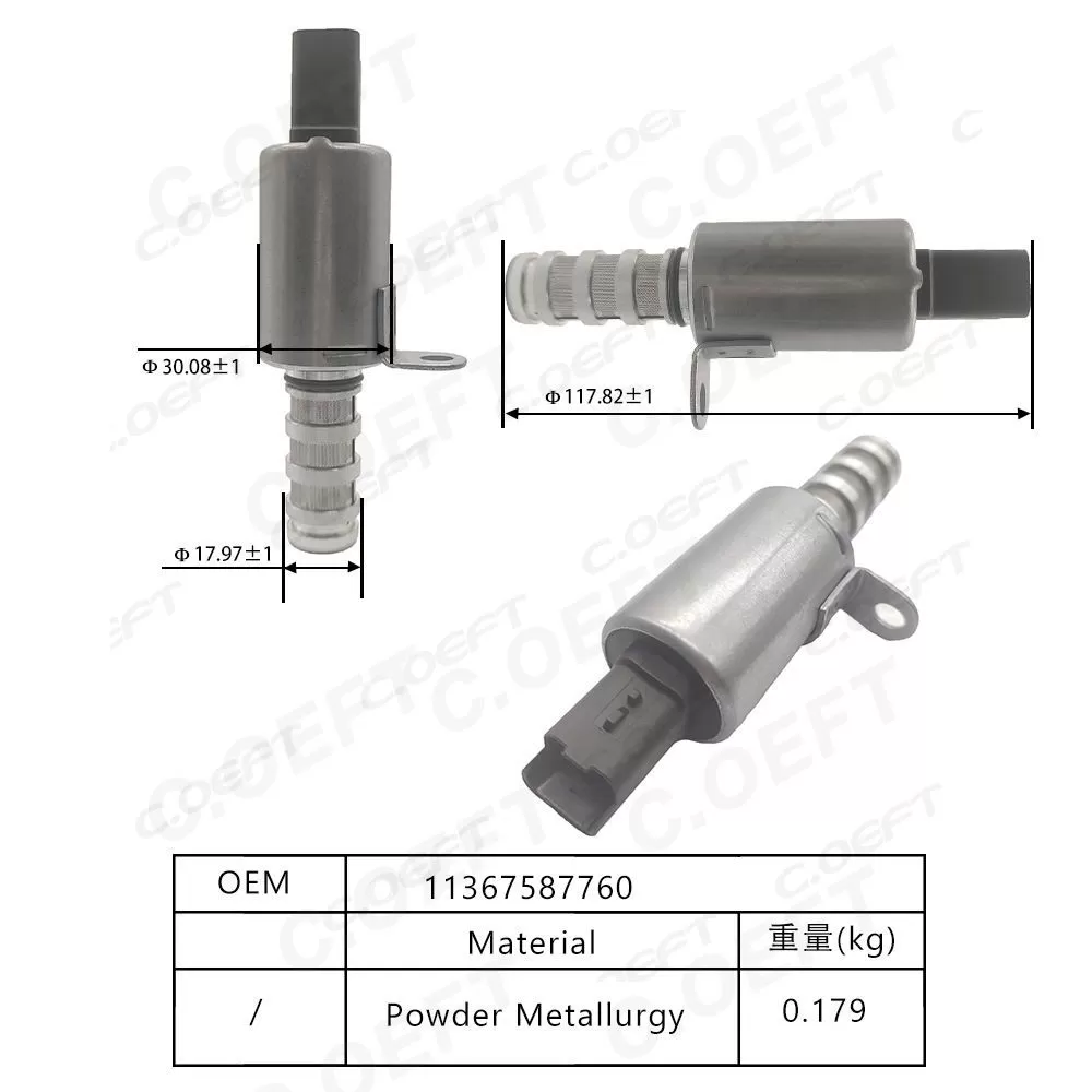 New Auto Parts Oil Control Valve Solenoid Valve 11367587760 for BMW 1.3Series/Citroen Peugeot 1.6T