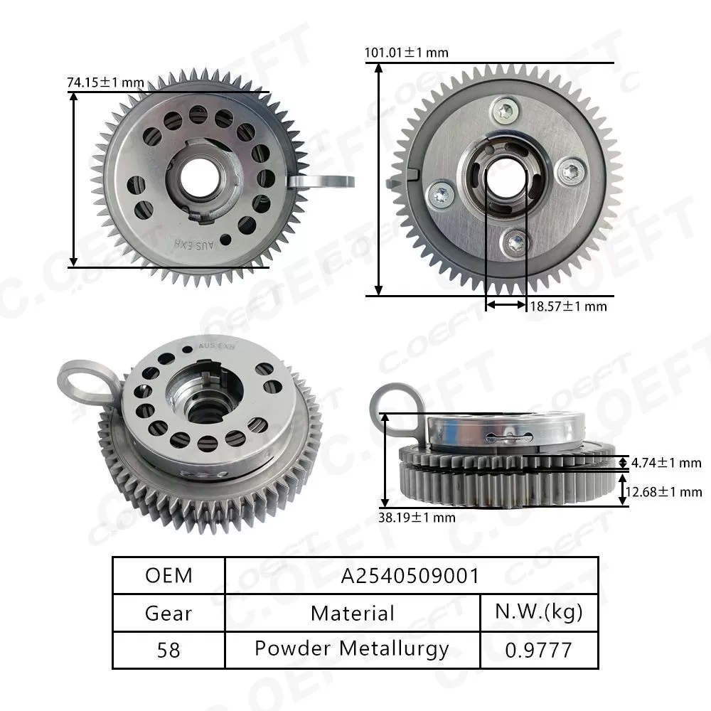 For Mercedes-Benz 254 Camshaft Adjuster VVT Timing Gear A2540509001