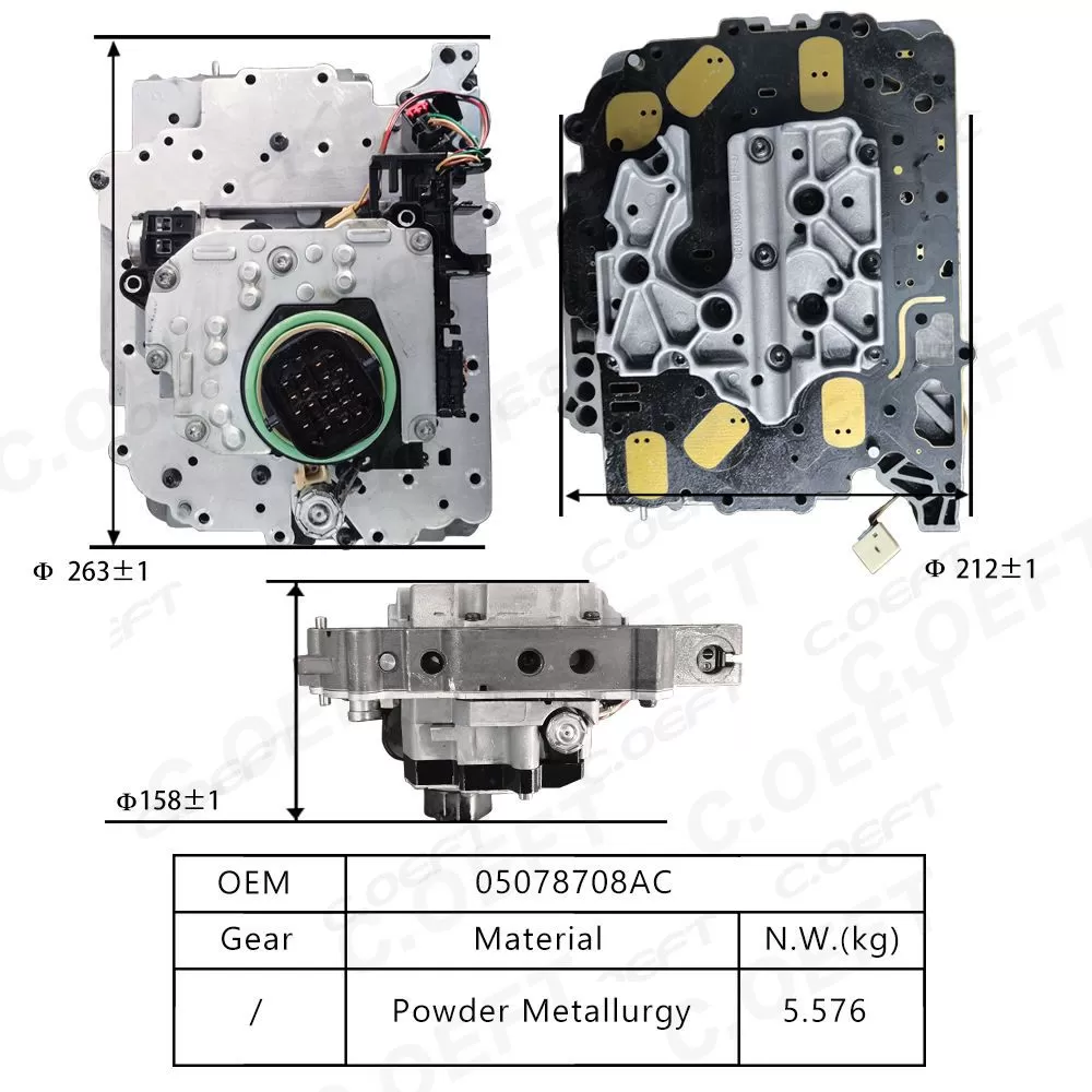 Remanufactured High Quality Transmission Valve Body 5078708AC for Dodge Chrysler