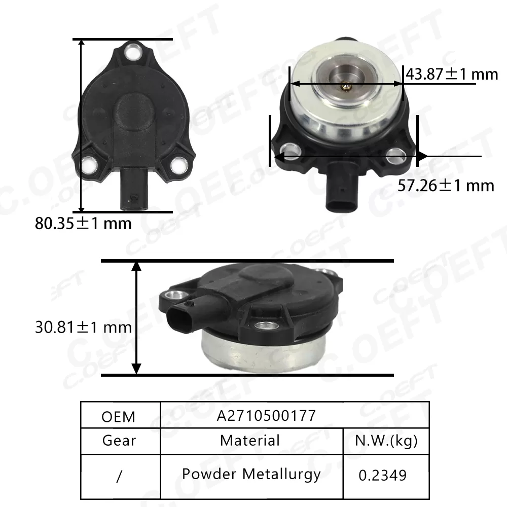 New Automatic Camshaft Cylinder Head Magnet A2710500177 for Mercedes-benz M271